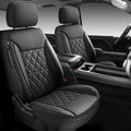 KOSIMAZ Custom Napa Leather Seat Covers for Chevy Silverado & GMC Sierra Crew Cab, 46-Split Flat Rear Bench Design, Compatible with 2019-2026 1500 and 2020-2026 2500HD 3500HD