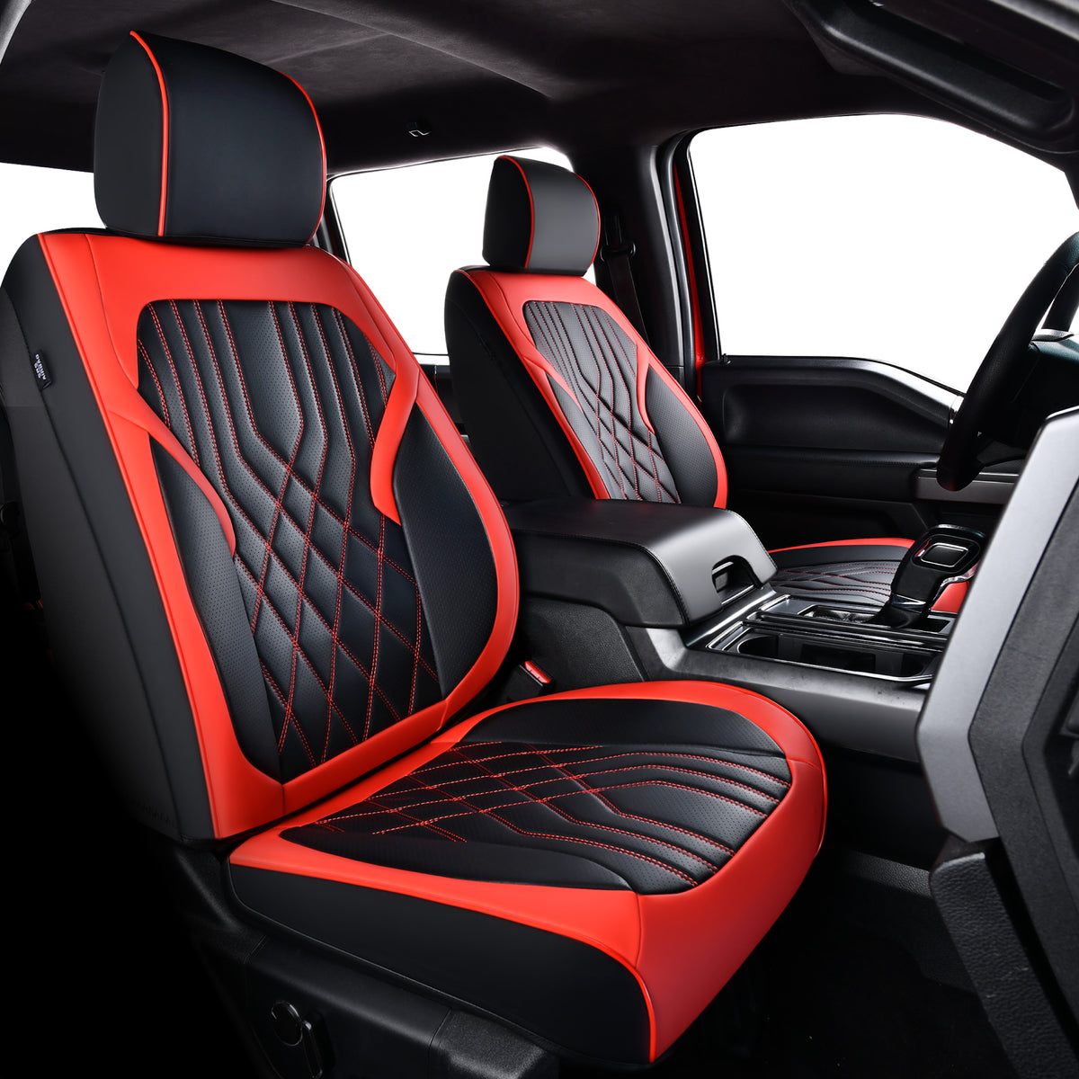 KOSIMAZ Silverado Sierra Truck Napa Leather Seat Covers, for 2019-2026 Chevy Silverado GMC Sierra 1500 & 2020-2026 2500HD 3500HD Crew Cab