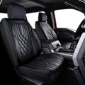 KOSIMAZ F150 Napa Leather Seat Covers, for 2015-2026 F150 SuperCrew, and 2017-2025 F250 F350 F450 Super Duty Crew Cab